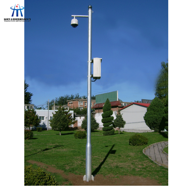 Customized Outdoor 3m 4m 5m 8m 10m 14m Steel Pole Solar CCTV Camera Pole